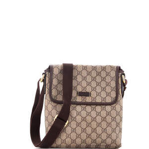 Gucci Flap Messenger Gg Coated Canvas #237330G89B